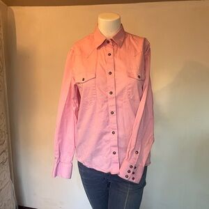 Panhandle Slim Rose Button-Up Blouse